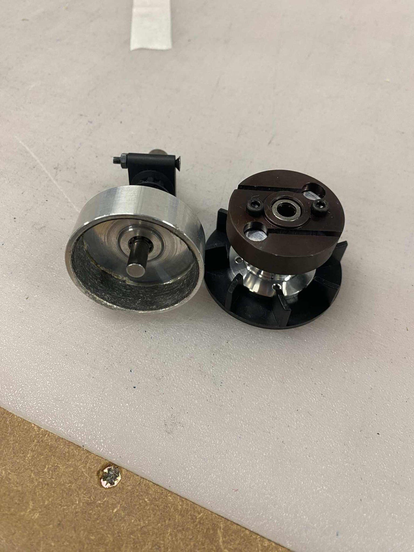 Hirobo Shuttle belt drive to top start conversion kit.