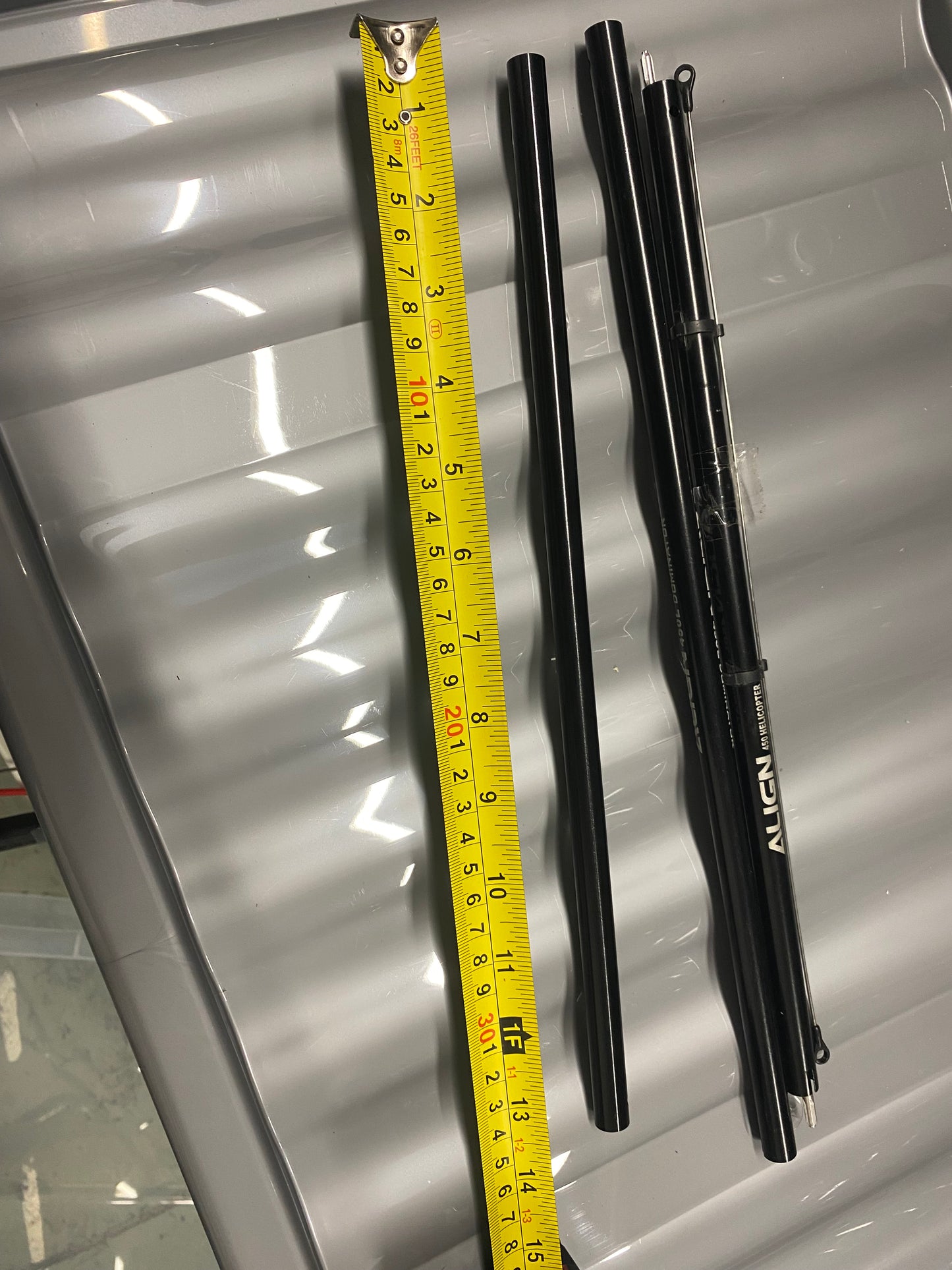 Single Trex 450 tail boom