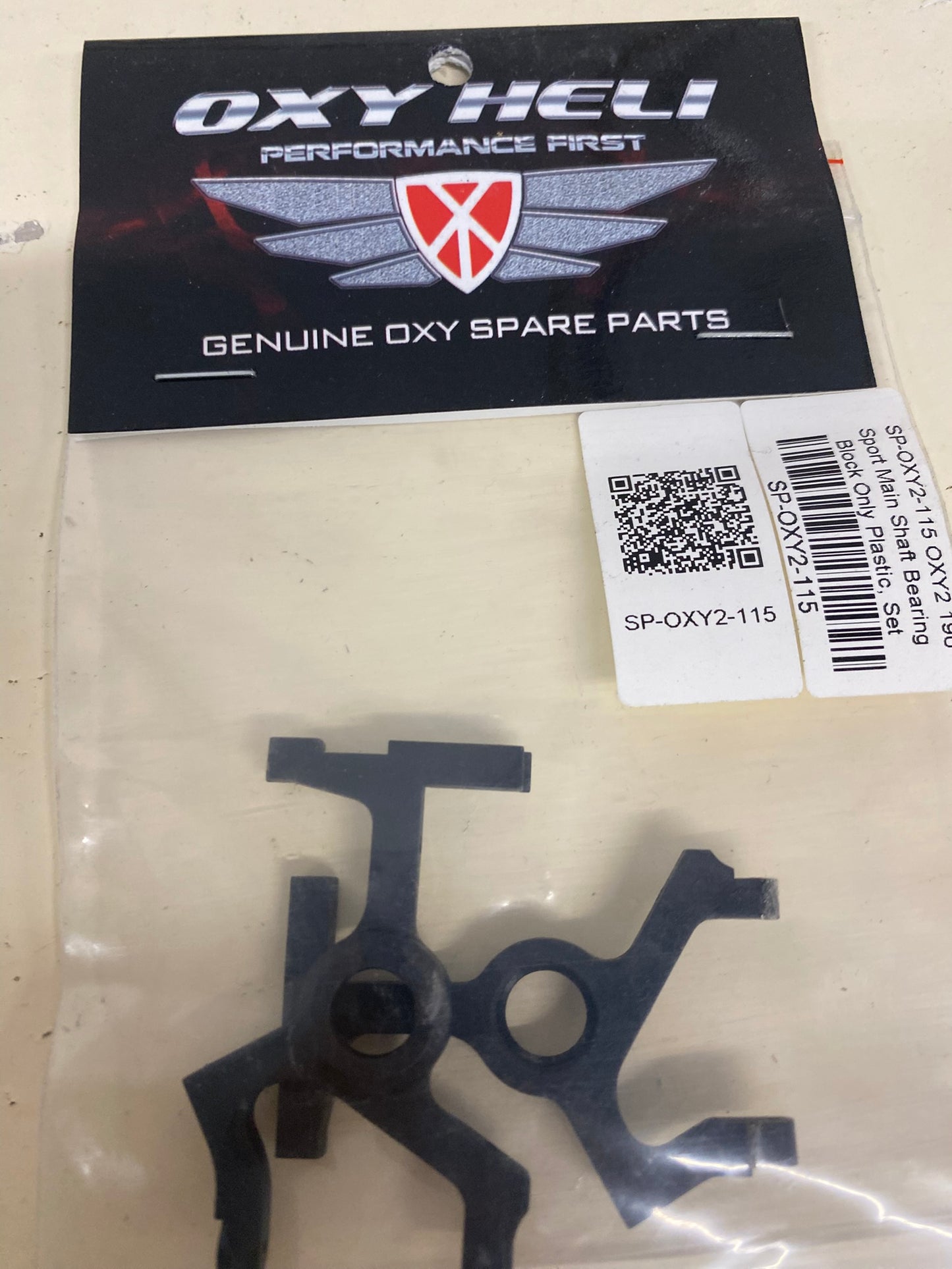 Lynx Heli | Oxy | OXY2 190 Sport - Main Shaft Bearing Block Only Plastic Set - SP-OXY2-115