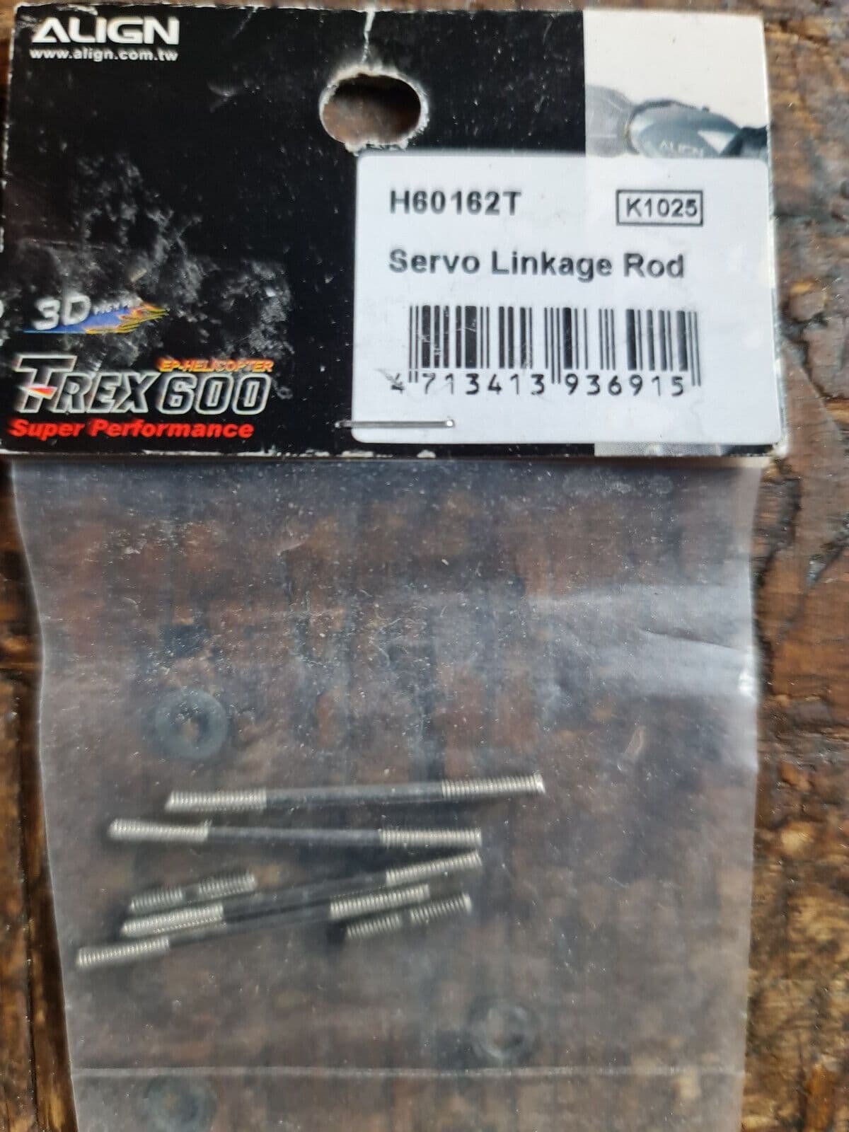 ALIGN TREX 600 SERVO LINKAGE RODS H60182T BNIB
