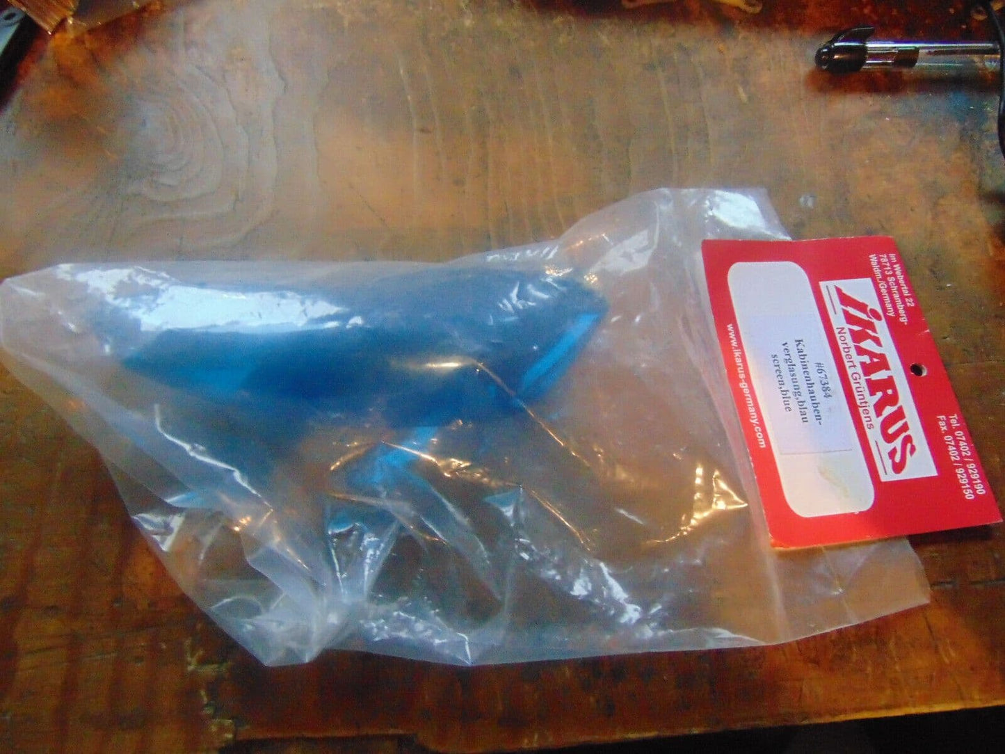 IKARUS PICCOLO BLUE CANOPY GLAZING 67384 BNIB