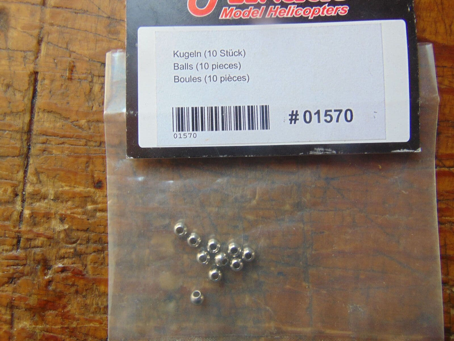 MIKADO LOGO 10 BALLS 2.5 mm (10 PIECES) #01570 BNIB