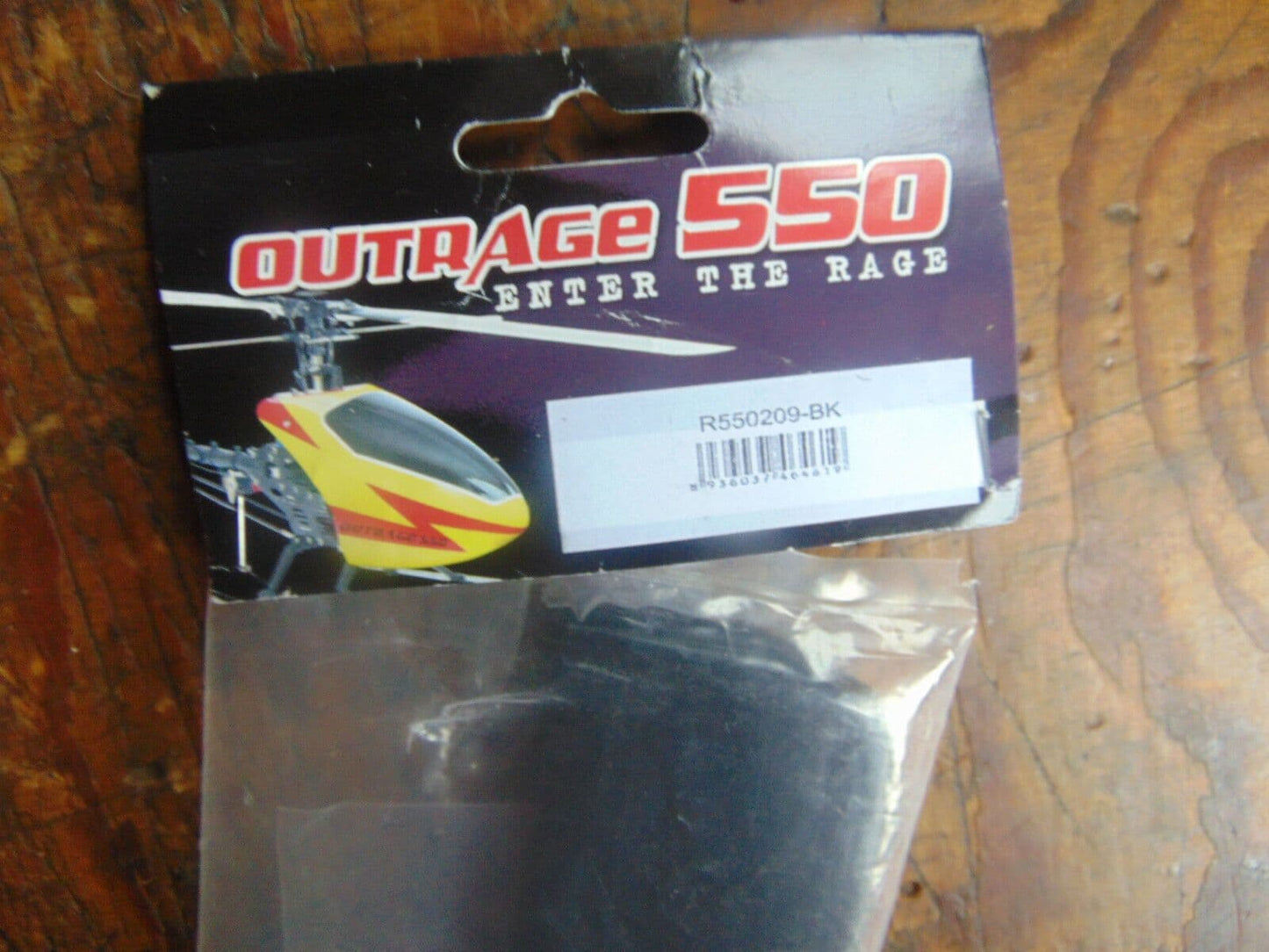 OUTRAGE 550E FLYBAR PADDLES R550209-BK BNIB