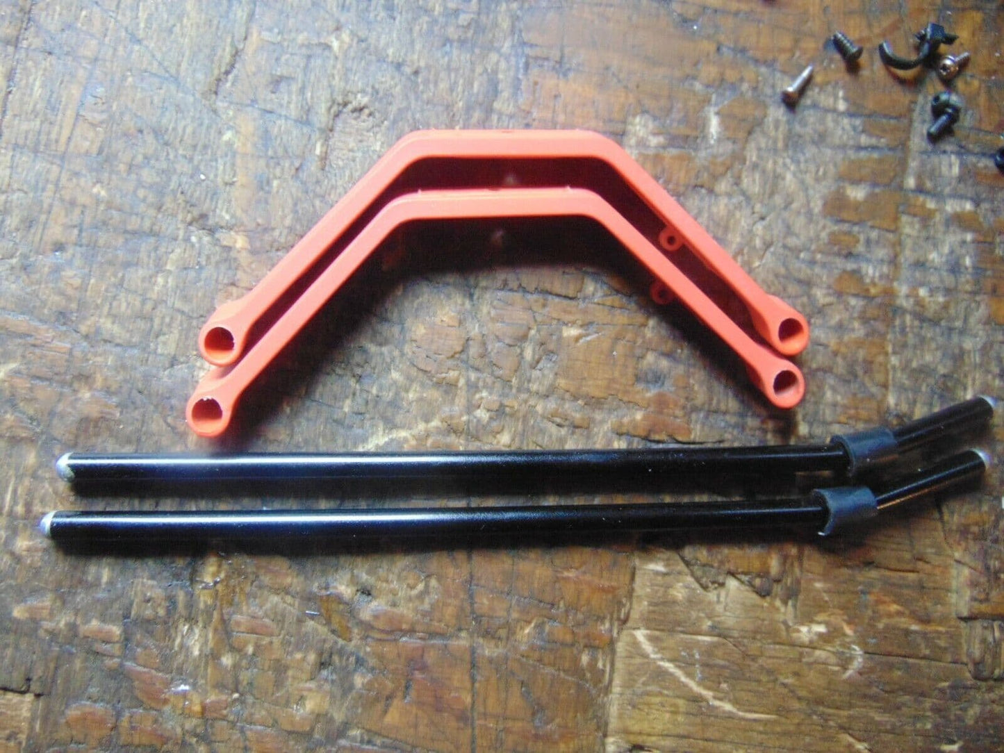 TREX 450 PRO ORANGE STRUTS & SKIDS