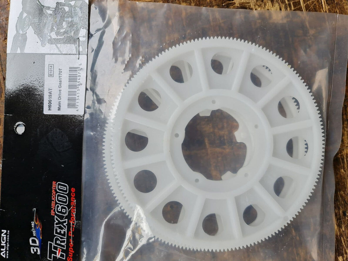 TREX 600 / 550 MAIN DRIVE GEAR 170t 0.6m H60019AT BNIB