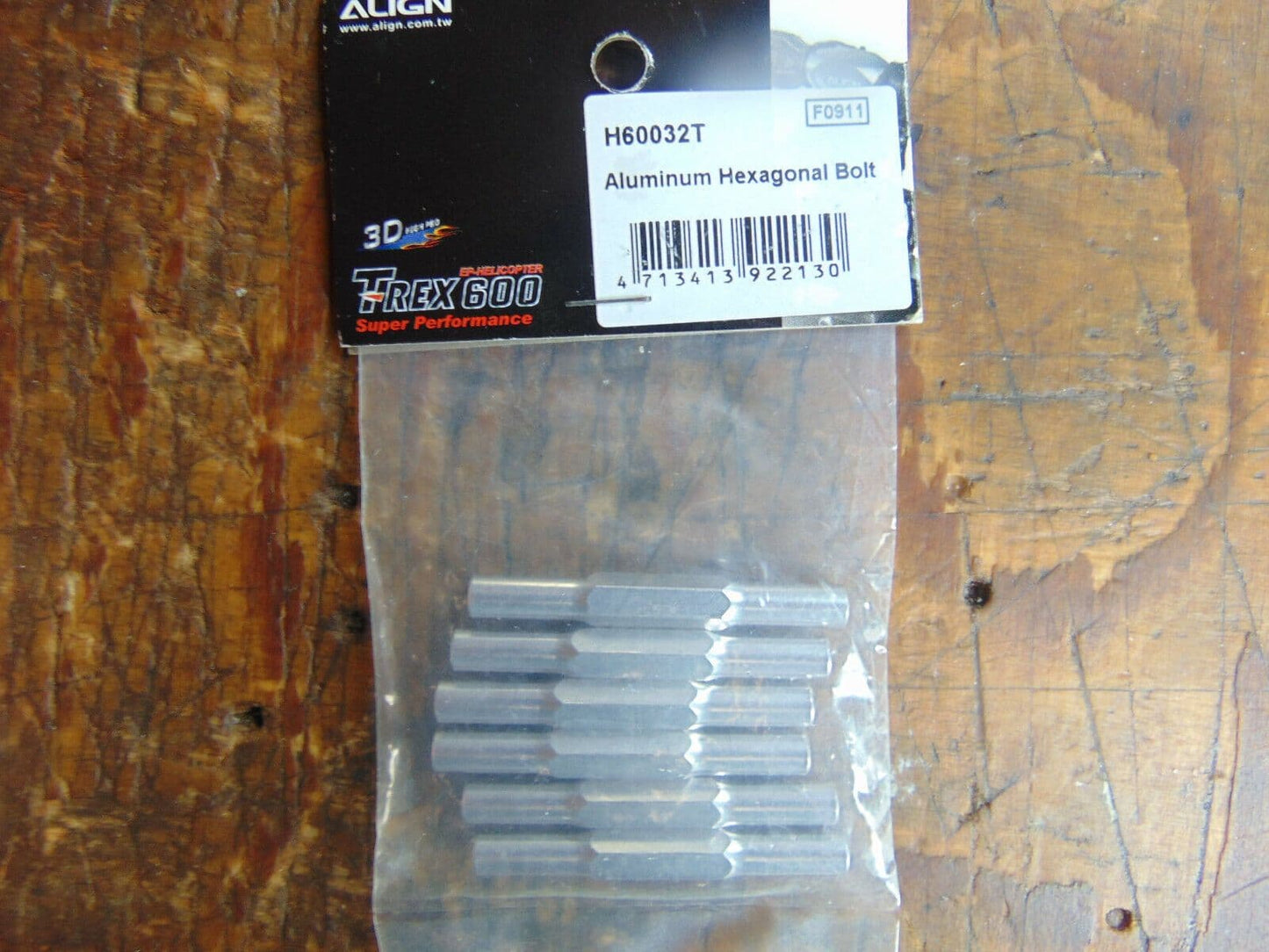 TREX 600 ALUMINIUM HEXAGONAL BOLT H60032T BNIB