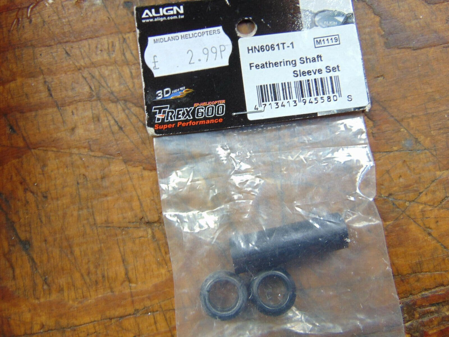 TREX 600 FEATHERING SHAFT SLEEVE SET HN6061T-1 BNIB
