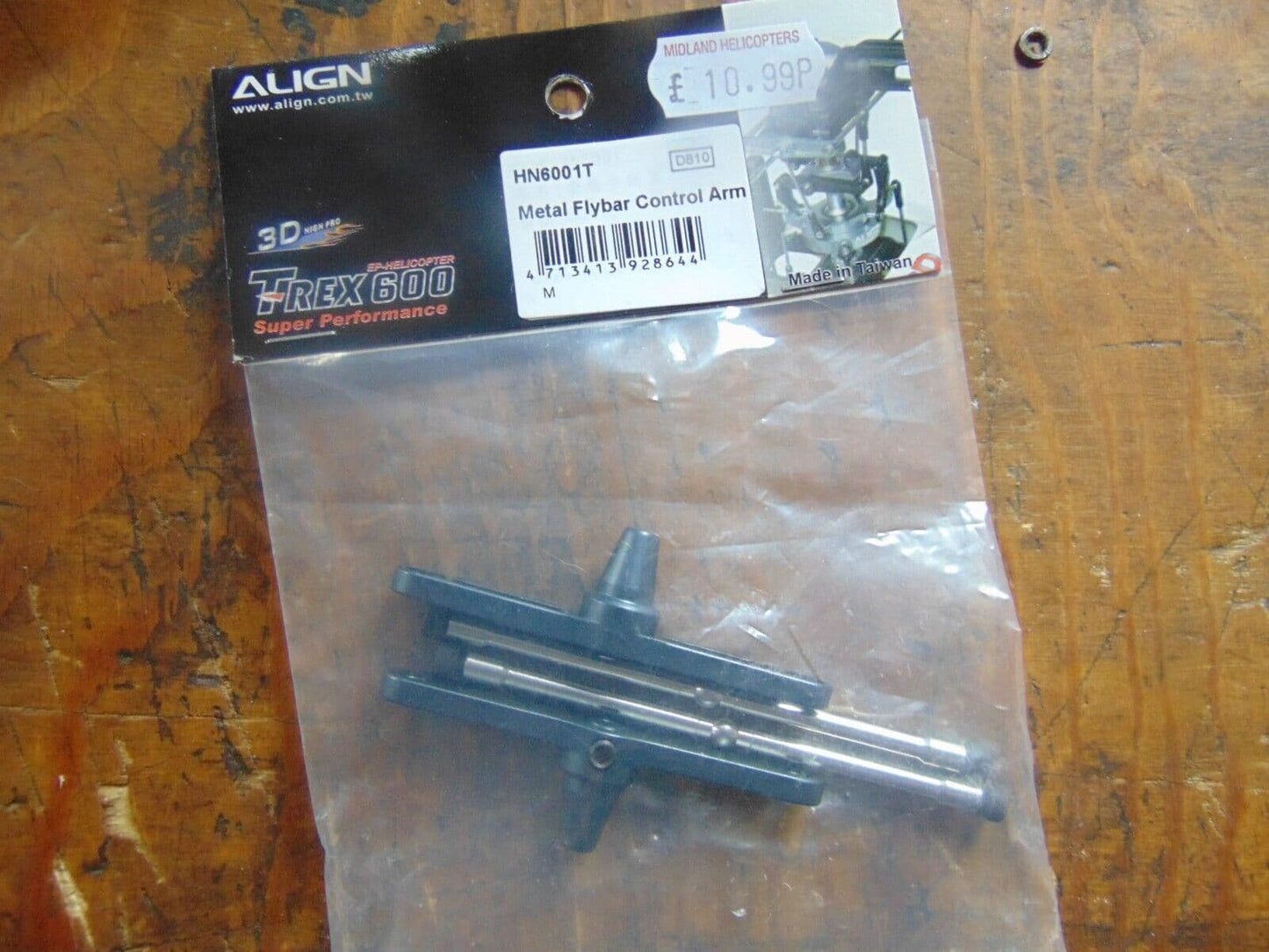 TREX 600 METAL FLYBAR CONTROL ARM HN6001T BNIB