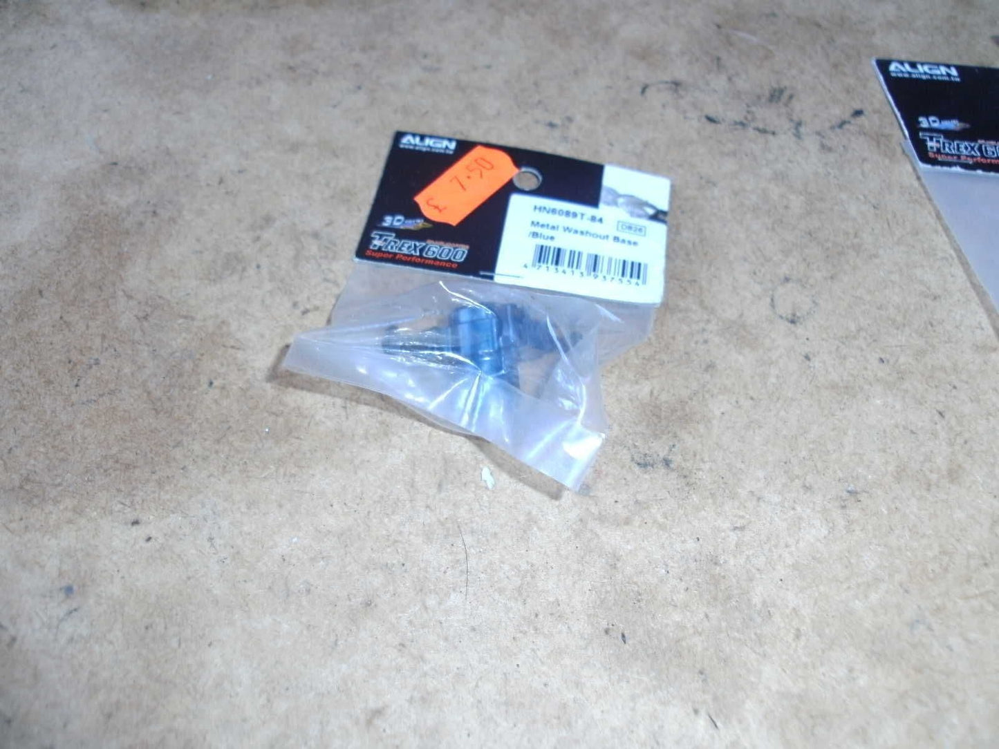 TREX 600 METAL WASHOUT BASE BLACK HN6089T BNIB