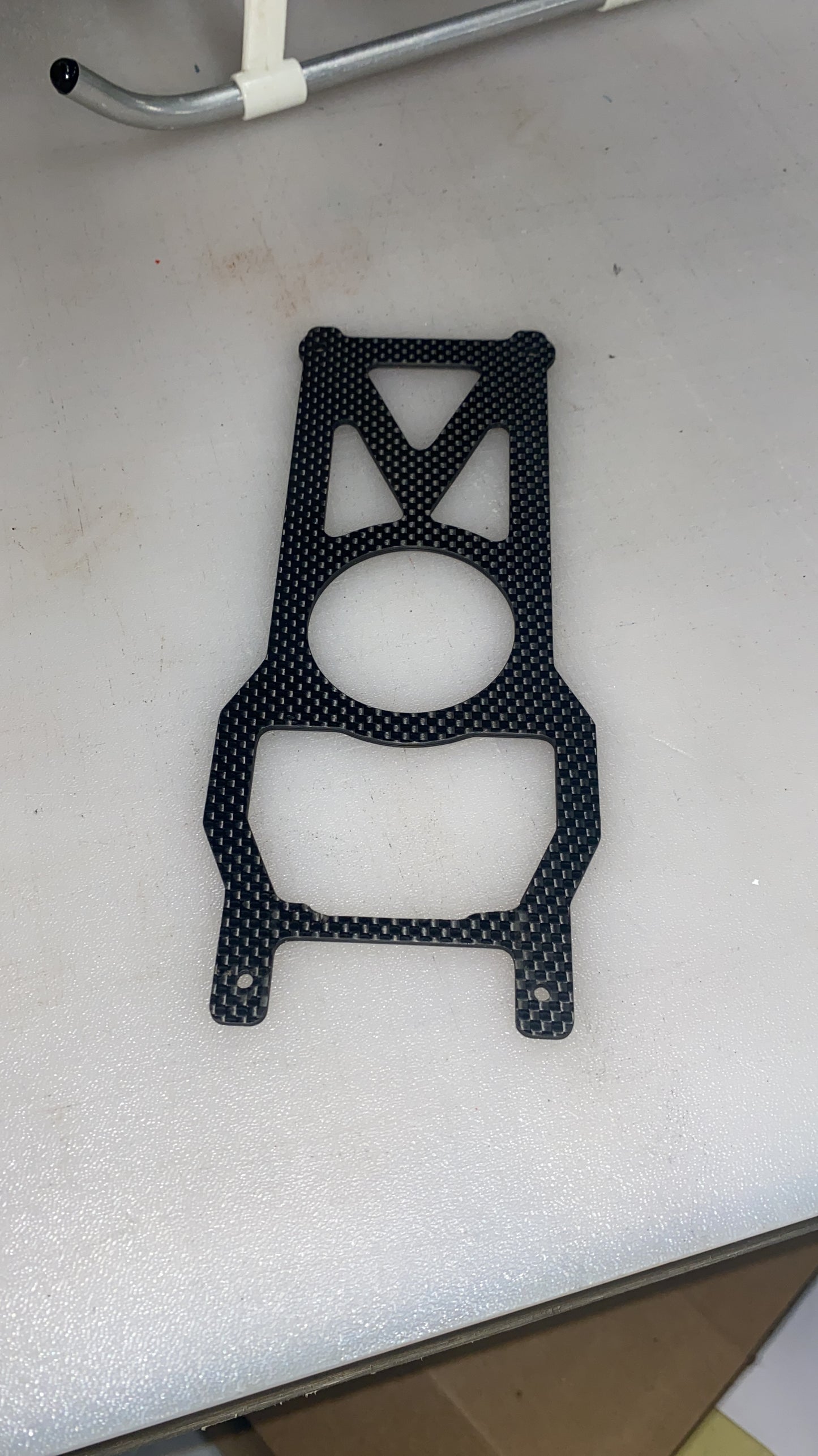 Raptor 50 carbon baseplate.