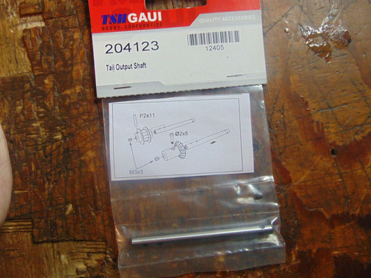 204123 GAUI HURRICAN 425 / 550 TAIL OUTPUT SHAFT  BNIB