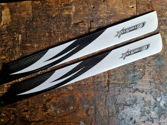 325mm ROTORSTAR CARBON FIBRE MAIN ROTOR BLADES SUIT 450 SIZE HELI (b)