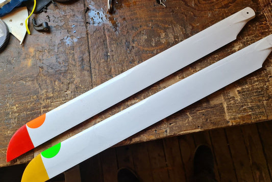 550 mm GLASS FIBRE MAIN ROTOR BLADES (C)