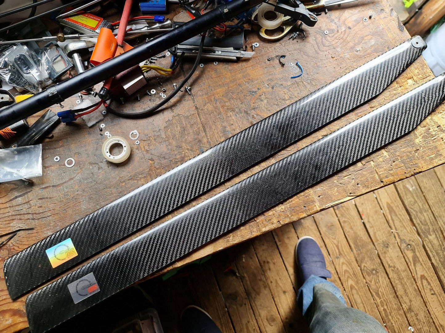 790 mm NHP CARBON FIBRE MAIN ROTOR BLADES