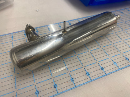 Zimmerman exhaust/muffler 50 size. Left hand fitting.