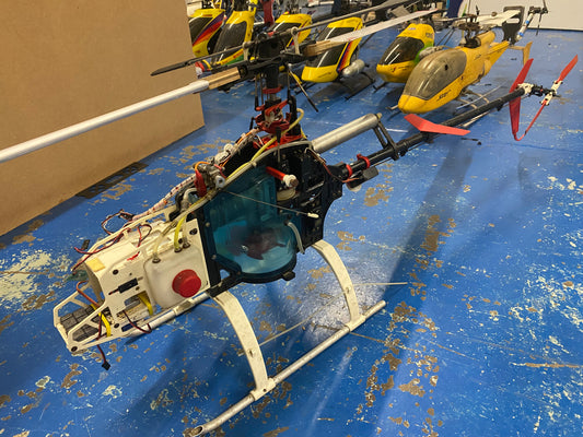 Vario Skyfox Helicopter mechanics with OS91 four stroke engine Airframe - Winter project