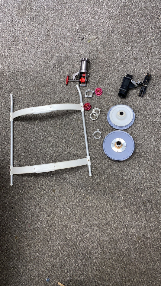Assorted raptor parts.
