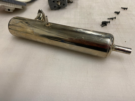 Zimmerman exhaust/muffler 50 size. Left hand fitting.