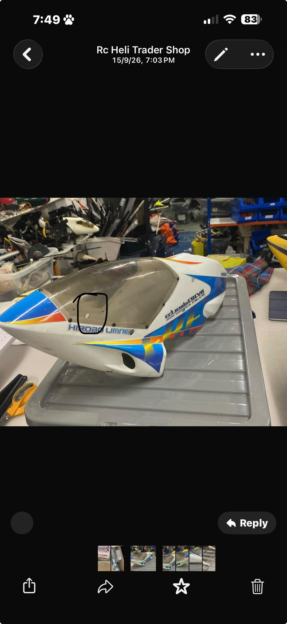 Hirobo eagle Freya canopy and undercarriage