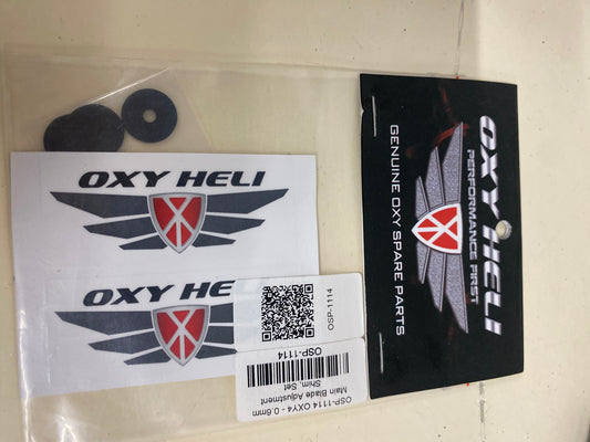 Lynx Heli | Oxy |  OXY4 - 0.6mm Main Blade Adjustment Shim, Set OSP-1114