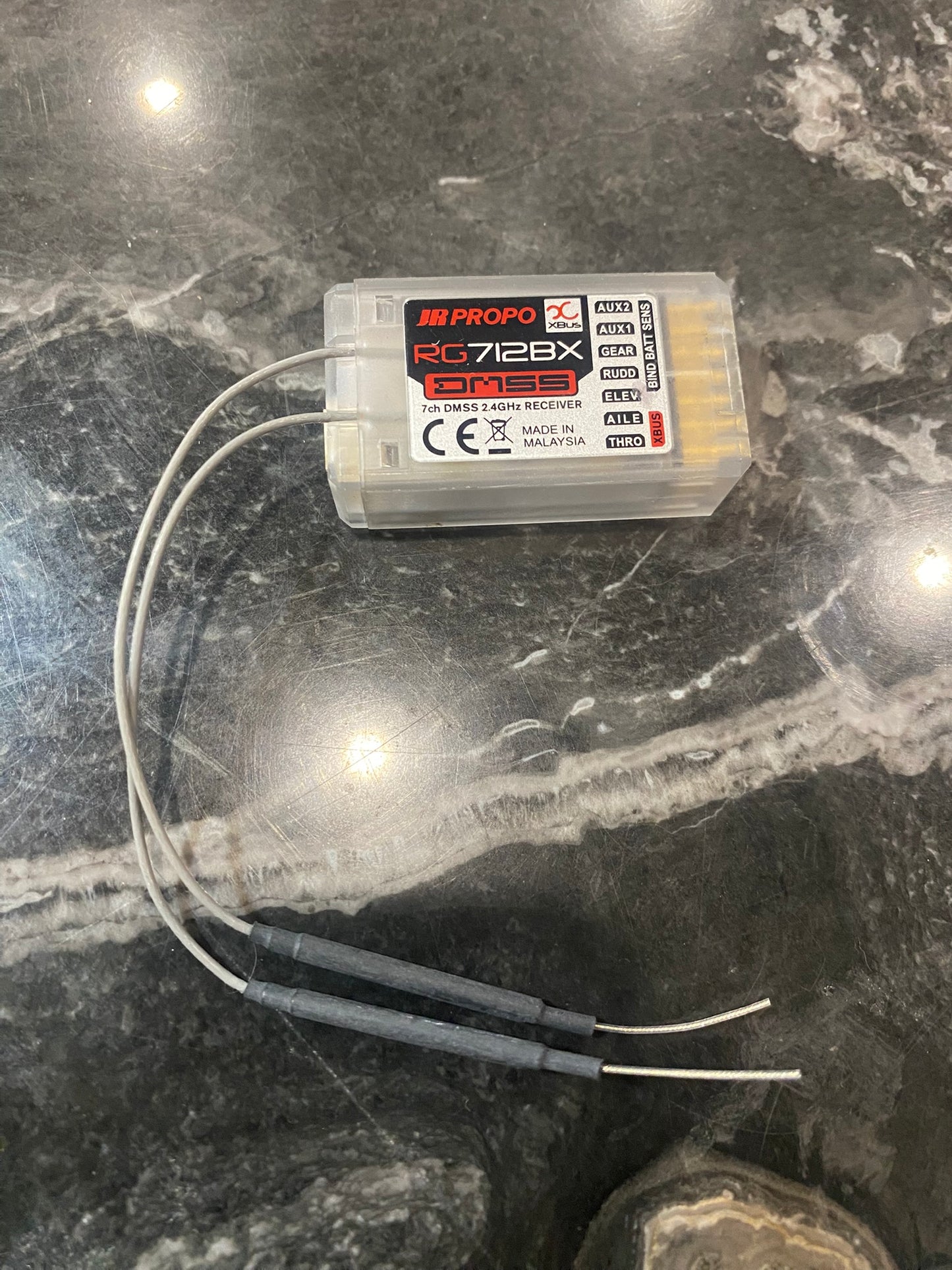 JR RG712BX 7 channel DMSS Xbus Receiver