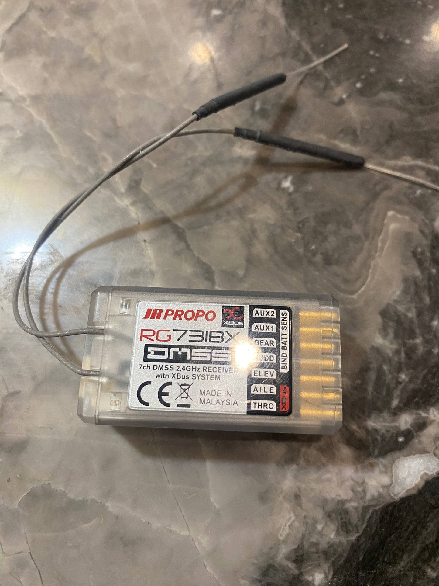 JR RG731BX 7 channel DMSS Xbus Receiver