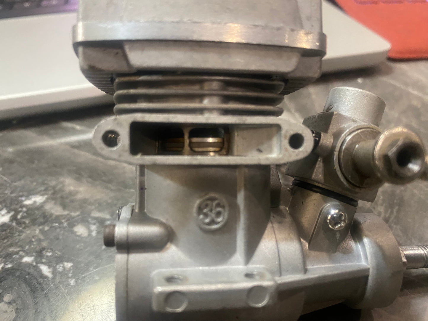 SC36 Nitro Helicopter Engine -good bearings & compression