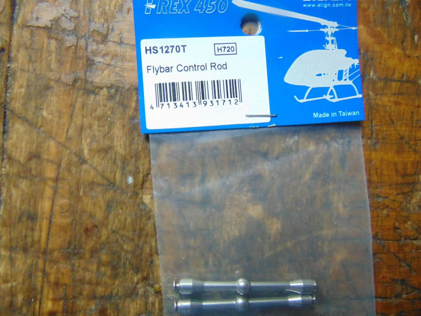 ALIGN TREX 450 FLYBAR CONTROL RODS HS1270T  BNIB