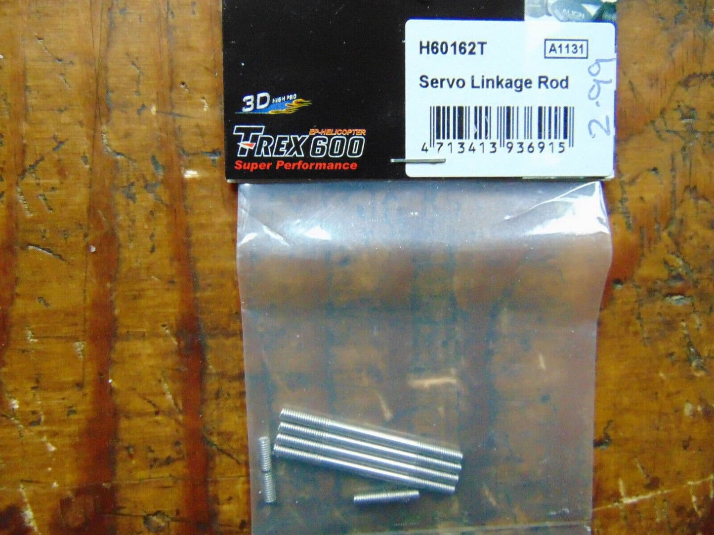 ALIGN TREX 600 SERVO LINKAGE ROD H60162T  BNIB