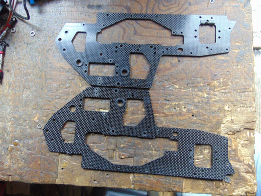 ALIGN TREX 760X CARBON FIBRE UPPER FRAME SECTIONS