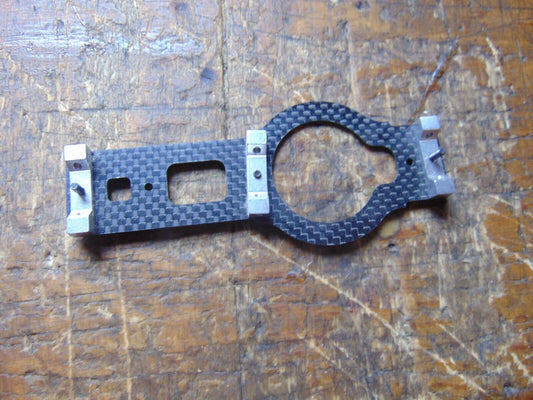 ASSAULT 450 CARBON FIBRE LOWER FRAME SECTION C/W MOUNTINGS