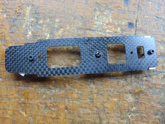 ASSAULT 450L CARBON FIBRE LOWER FRAME SECTION & SPACERS ALSO FITS TREX 450L