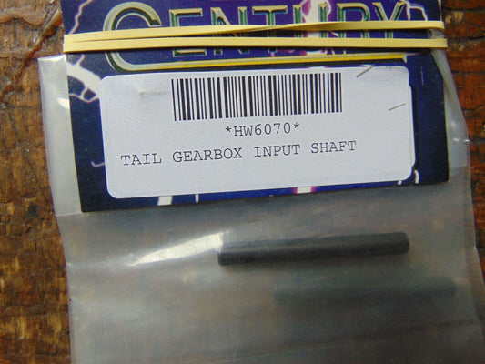 CENTURY PREDATOR TAIL GEARBOX OUTPUT SHAFT HW6070  BNIB