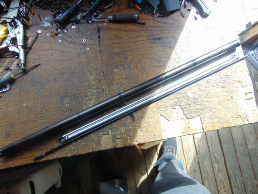 COMPASS KNIGHT 3D TAIL BOOM ASSEMBLY C/W SUPPORTS & PITCH ROD