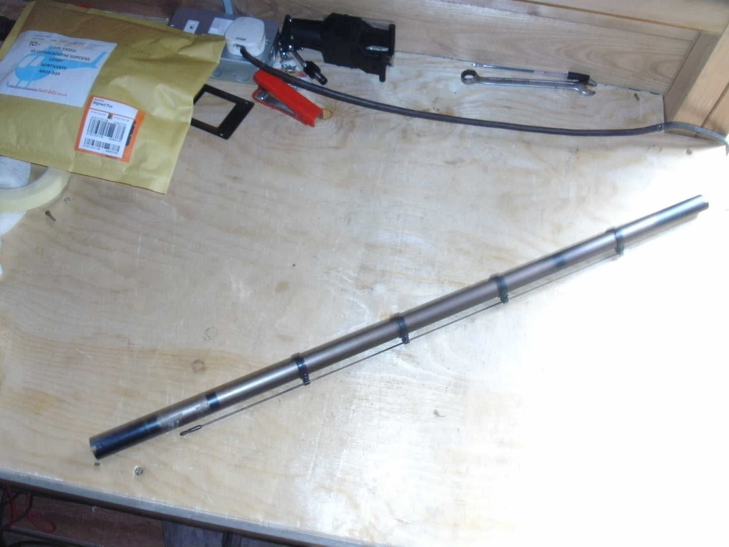 COMPASS KNIGHT TAIL BOOM WITH PITCH CONTROL ROD AND GUIDES