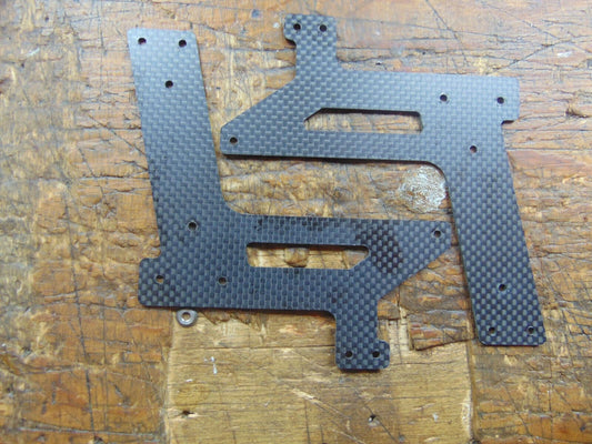 E550 RAPTOR CARBON FIBRE FRONT LOWER MAIN FRAME SECTIONS