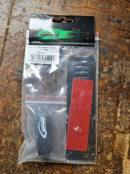 GOBLIN 380/420  BATTERY TRAY, STRAP ETC H0356-S  BNIB