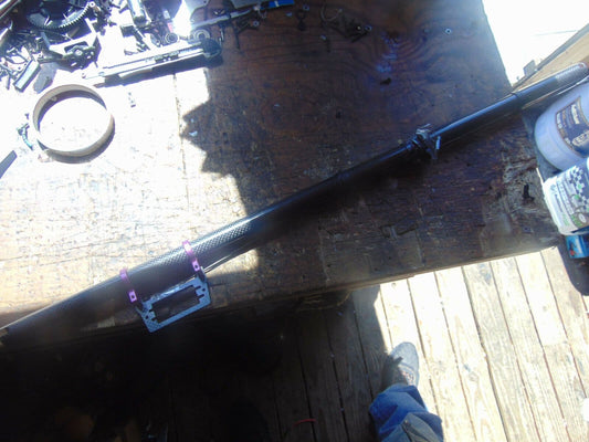 HAWK CARBON FIBRE TAIL BOOM & SUPPORTS C/W SERVO MOUNT & DOGBONE TORQUE DRIVE
