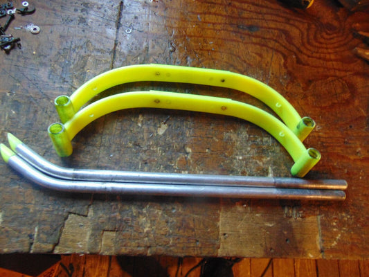 HI-VIZ YELLOW UNIVERSAL LANDING STRUTS & SKIDS SUIT 30-60 SIZE HELIS