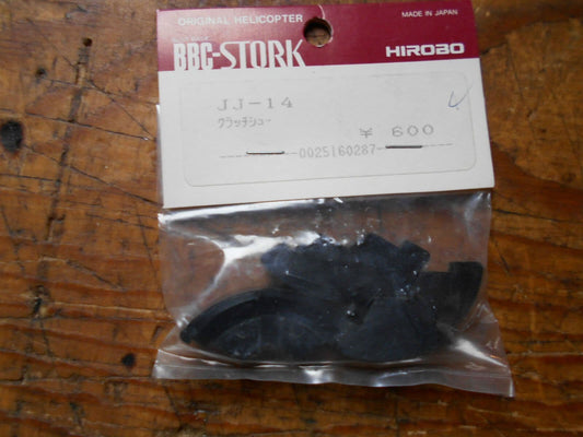 HIROBO BBC STORK PLASTIC CLUTCH SHOES PART No JJ-14  BNIB