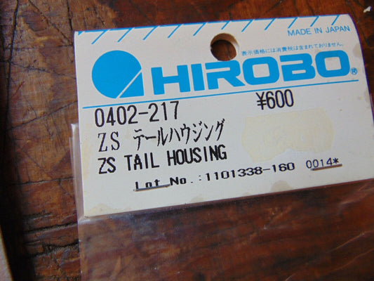 HIROBO SHUTTLE ZS TAIL HOUSING 0402-217  BNIB