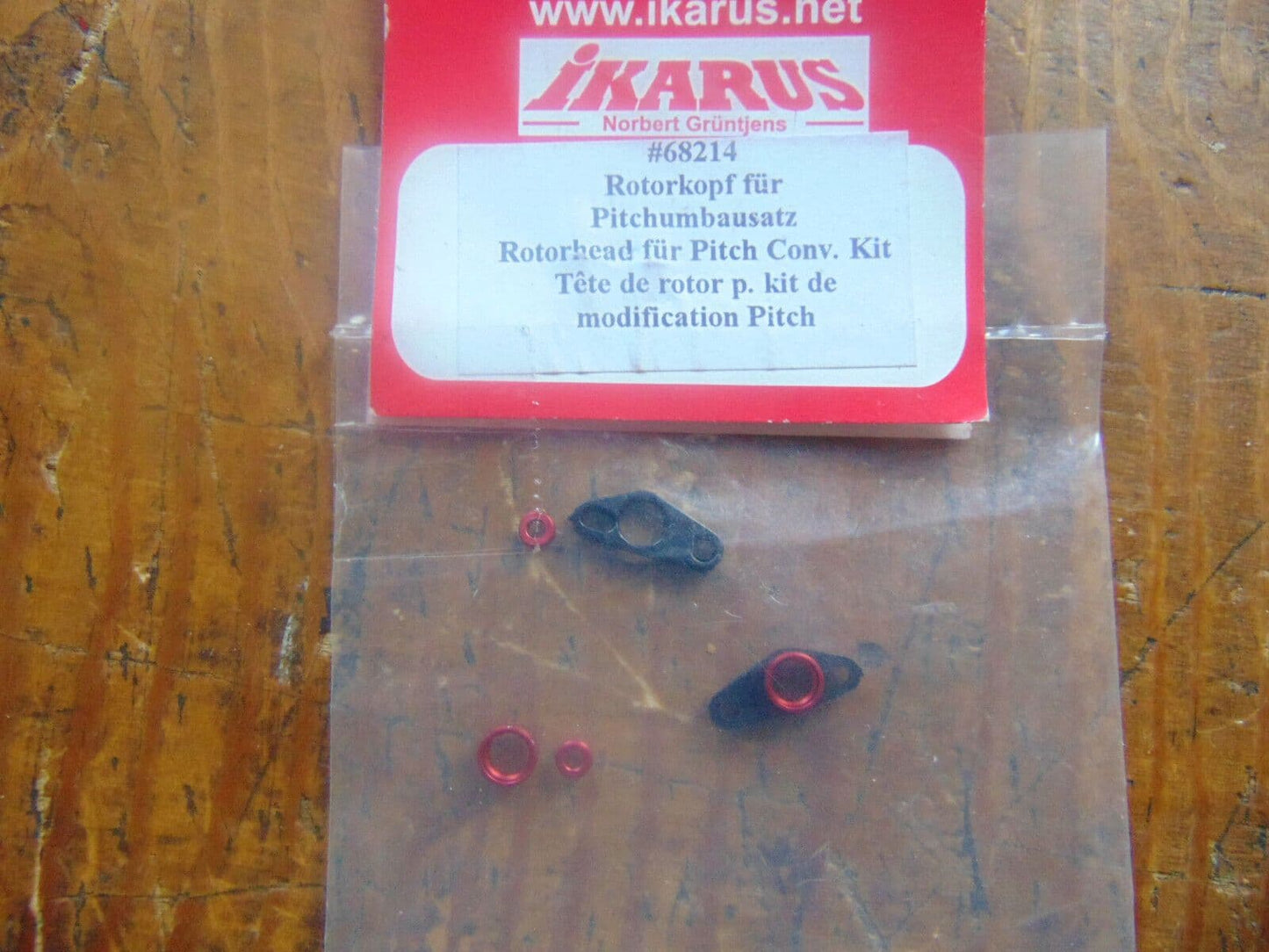 IKARUS PICCOLO PITCH CONVERSION SET FOR ROTORHEAD 68214  BNIB