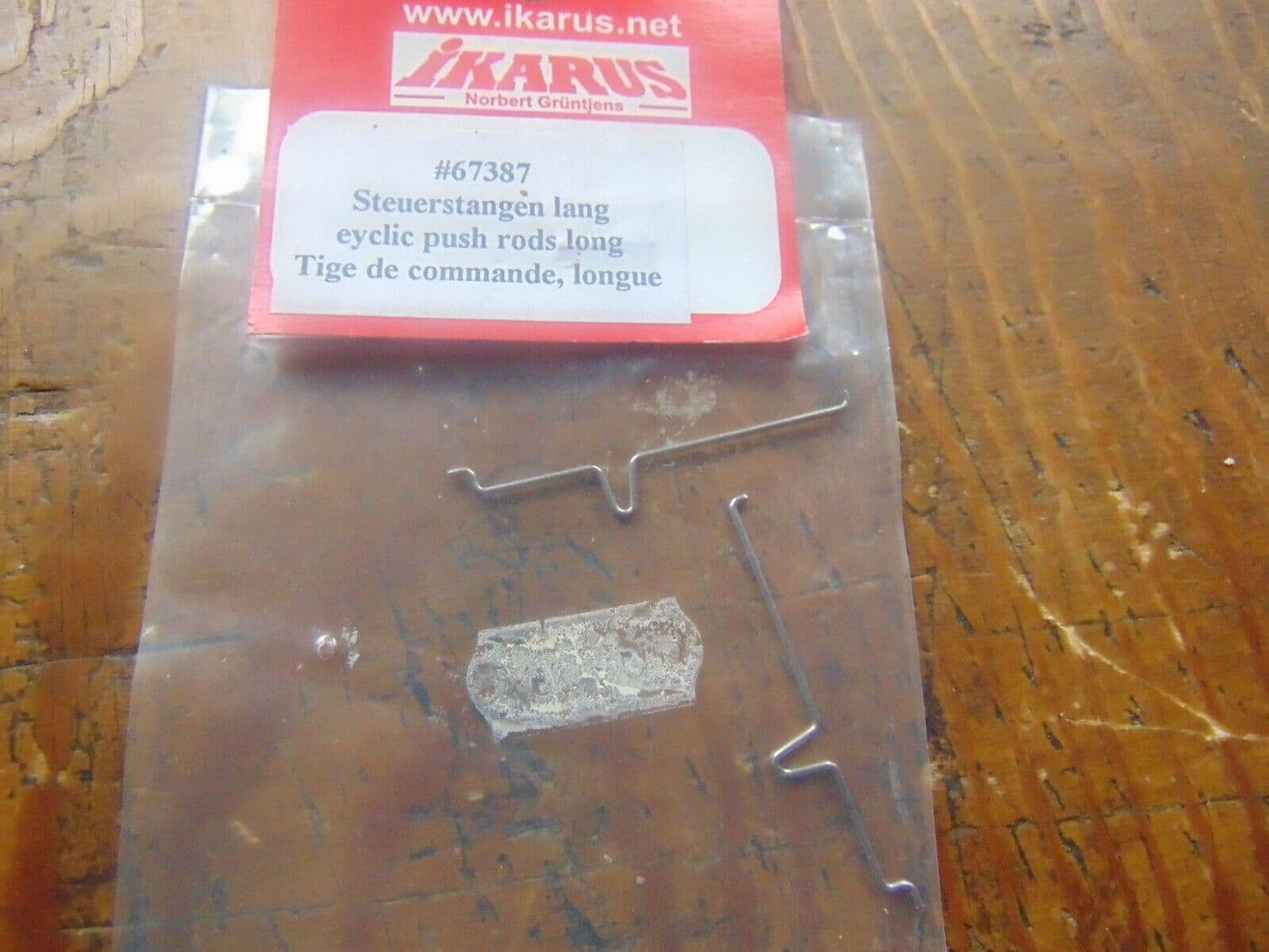 IKARUS PICCOLO SERVO PUSH ROD LONG 67387  BNIB