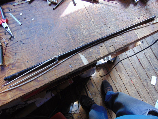 ISHIMASA SKY LARK TAIL BOOM ASSEMBLY C/W PITCH ROD & SUPPORTS