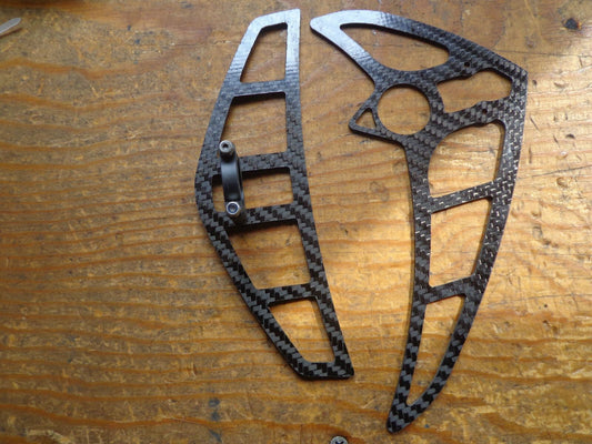 MIKADO LOGO 14 CARBON FIBRE TAIL FIN SET