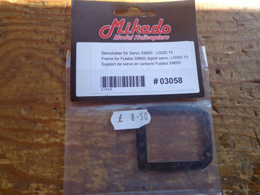 MIKADO LOGO 14 FRAME FOR FUTABA S9650 SERVOS #03058  BNIB