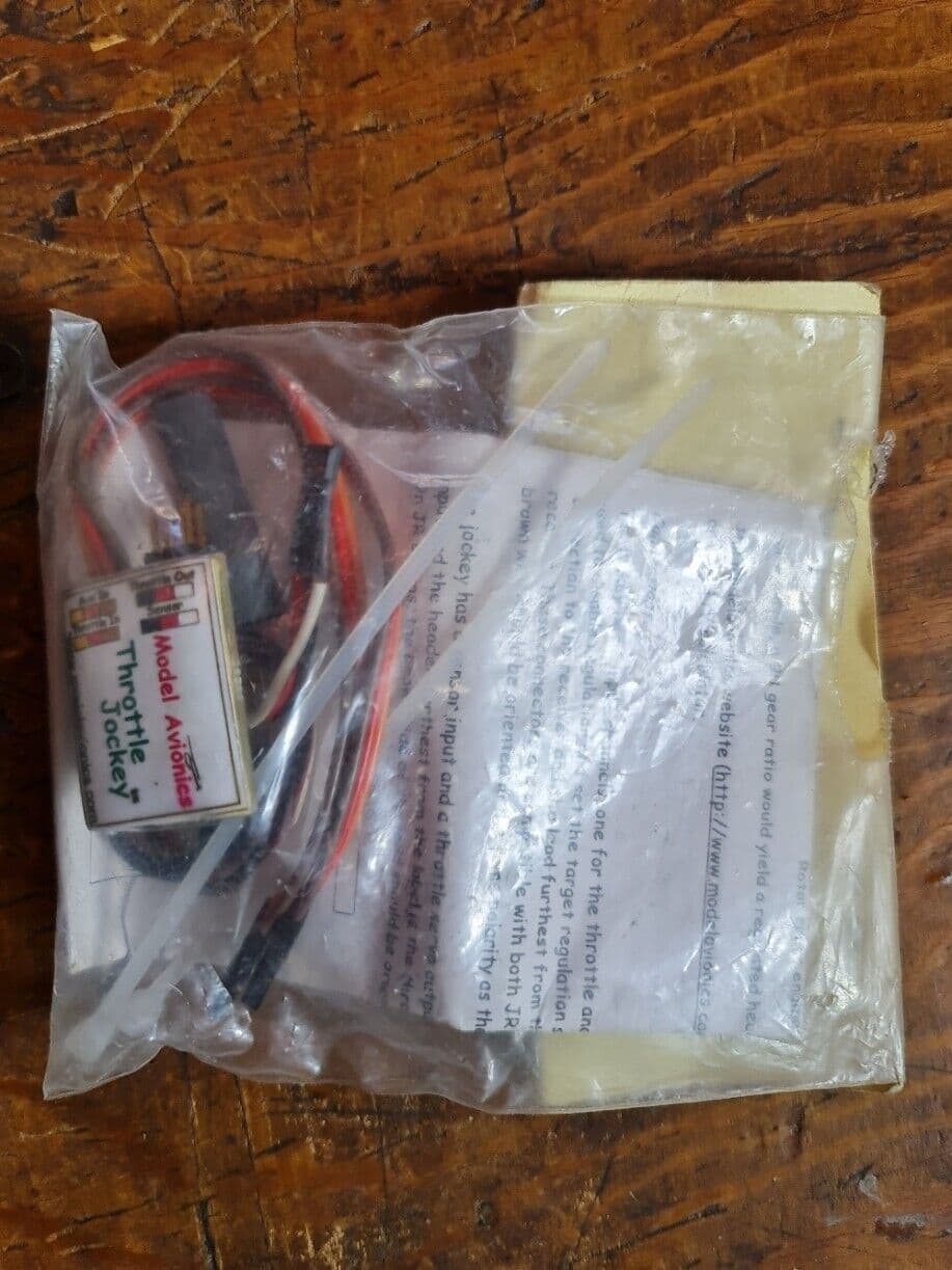 MODEL AVIONICS THROTTLE JOCKEY ENGINE GOVENOR & SENSOR  BNIB