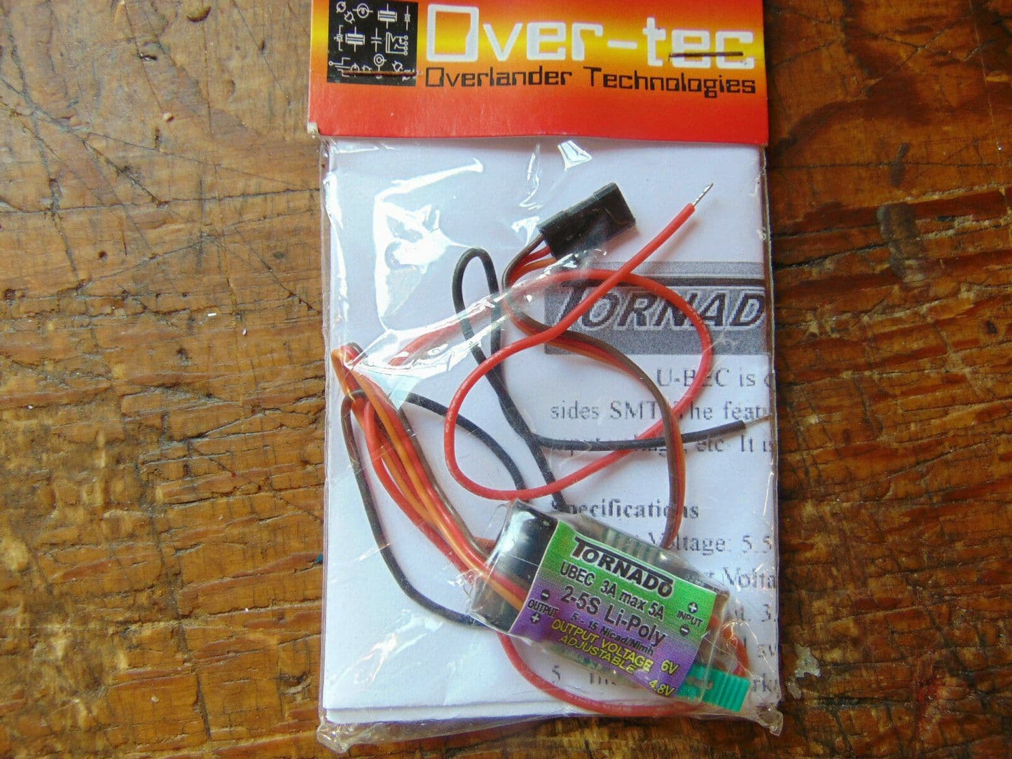 OVER-TEC TORNADO BEC 2-5S LIPOS 3 AMP OUTPUT  BNIB
