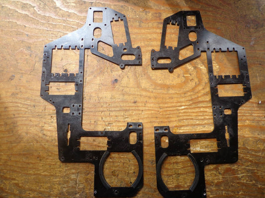 QUICK 15 /18 G10 MAIN FRAMES AND ALLOY SPACERS & CANOPY MOUNTS