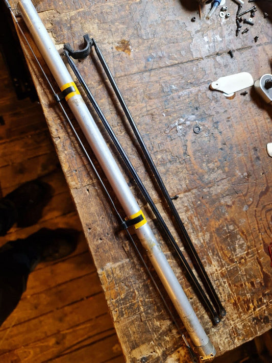 QUICKIE 15 TAIL BOOM C/W PITCH ROD, SUPPORTS & TAIL GEAR BOX CASE